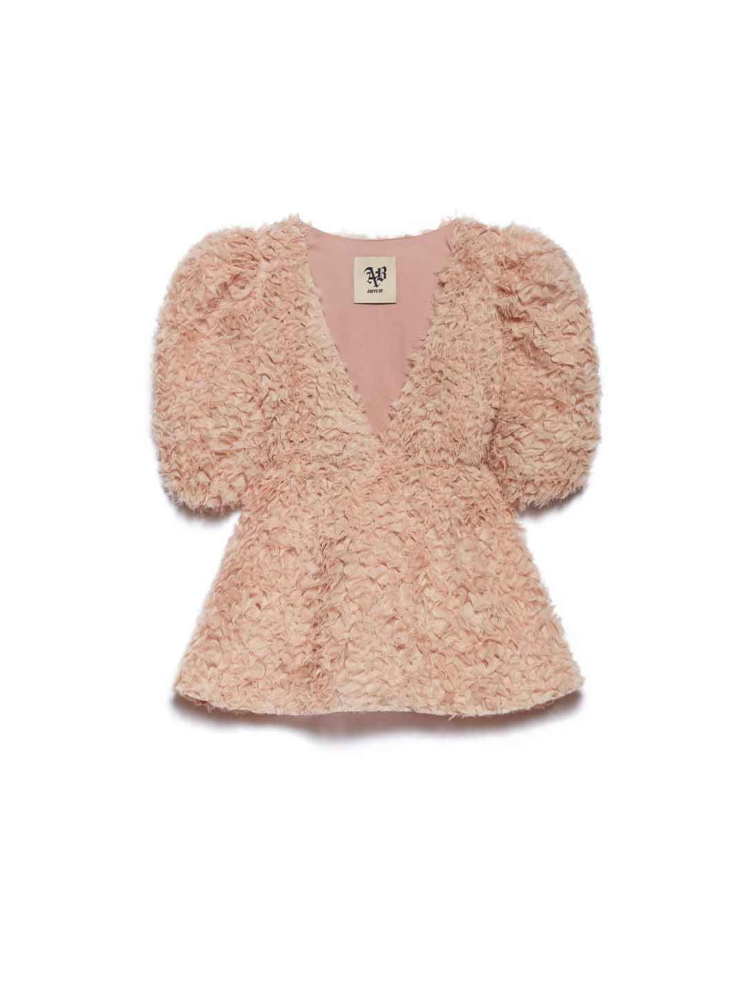 Aniye By Amelia t-shirt cipria con arriccio 185061 CIPRIA ANIYE BY 