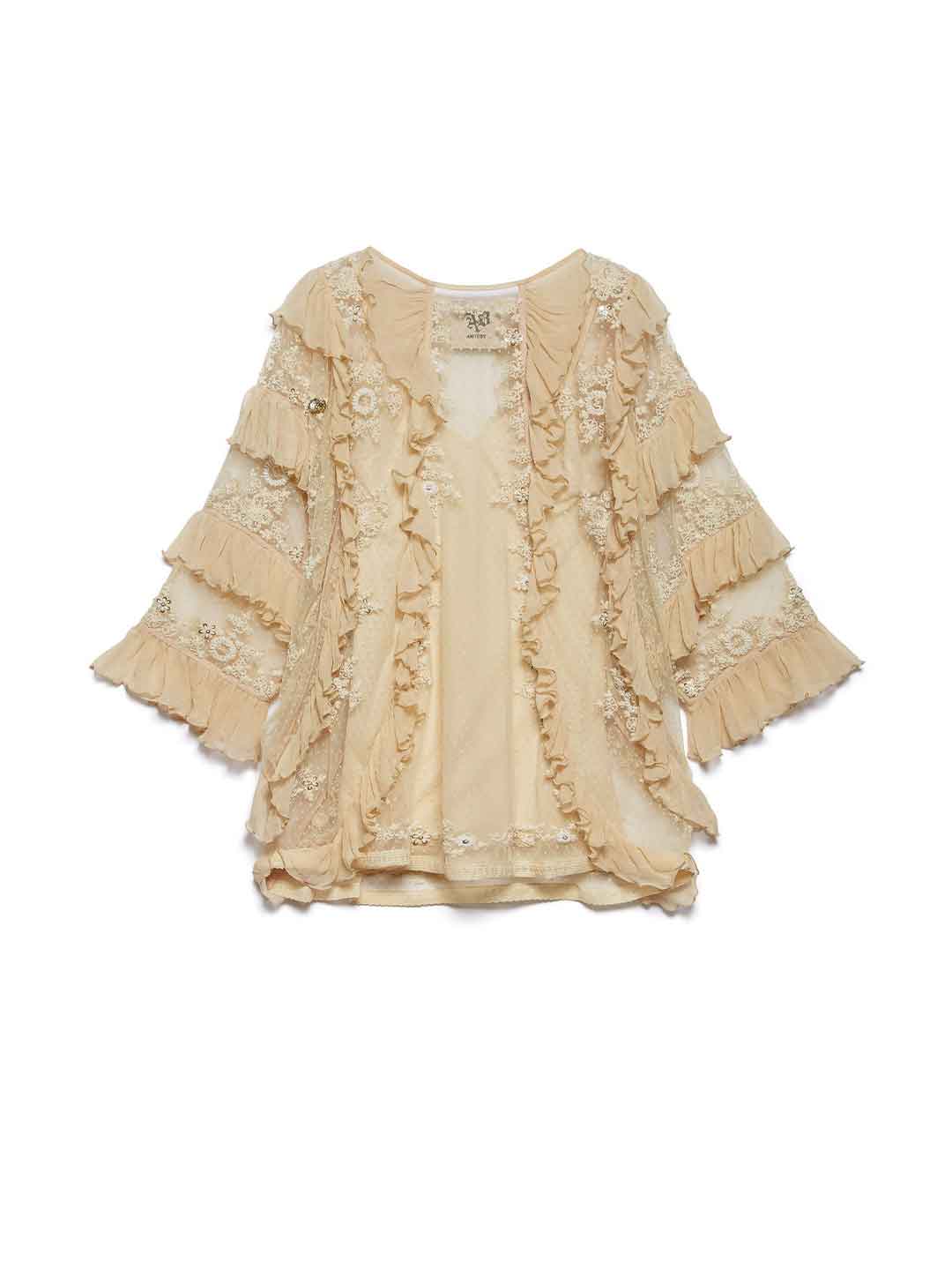 Aniye By Layla camicia beige in pizzo 185188 BEIGE ANIYE BY 