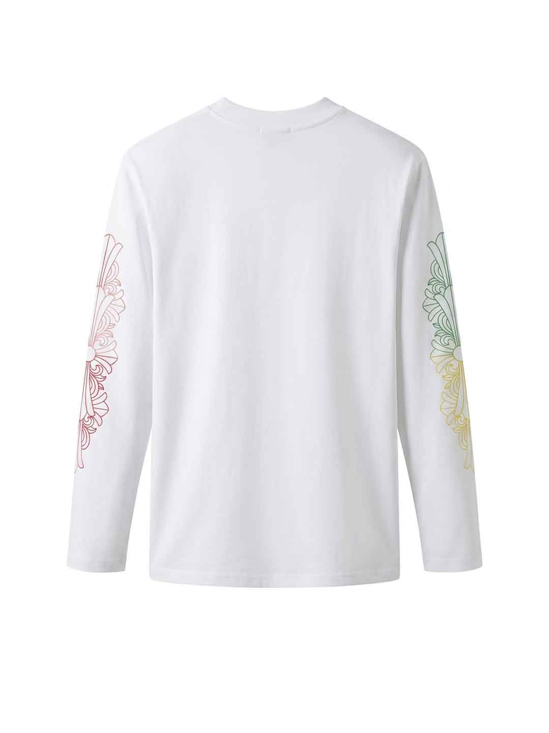 Barock And Roll t-shirt bianco con stampa multicolor CHROME COLOR BIANCO BAROCK AND ROLL 