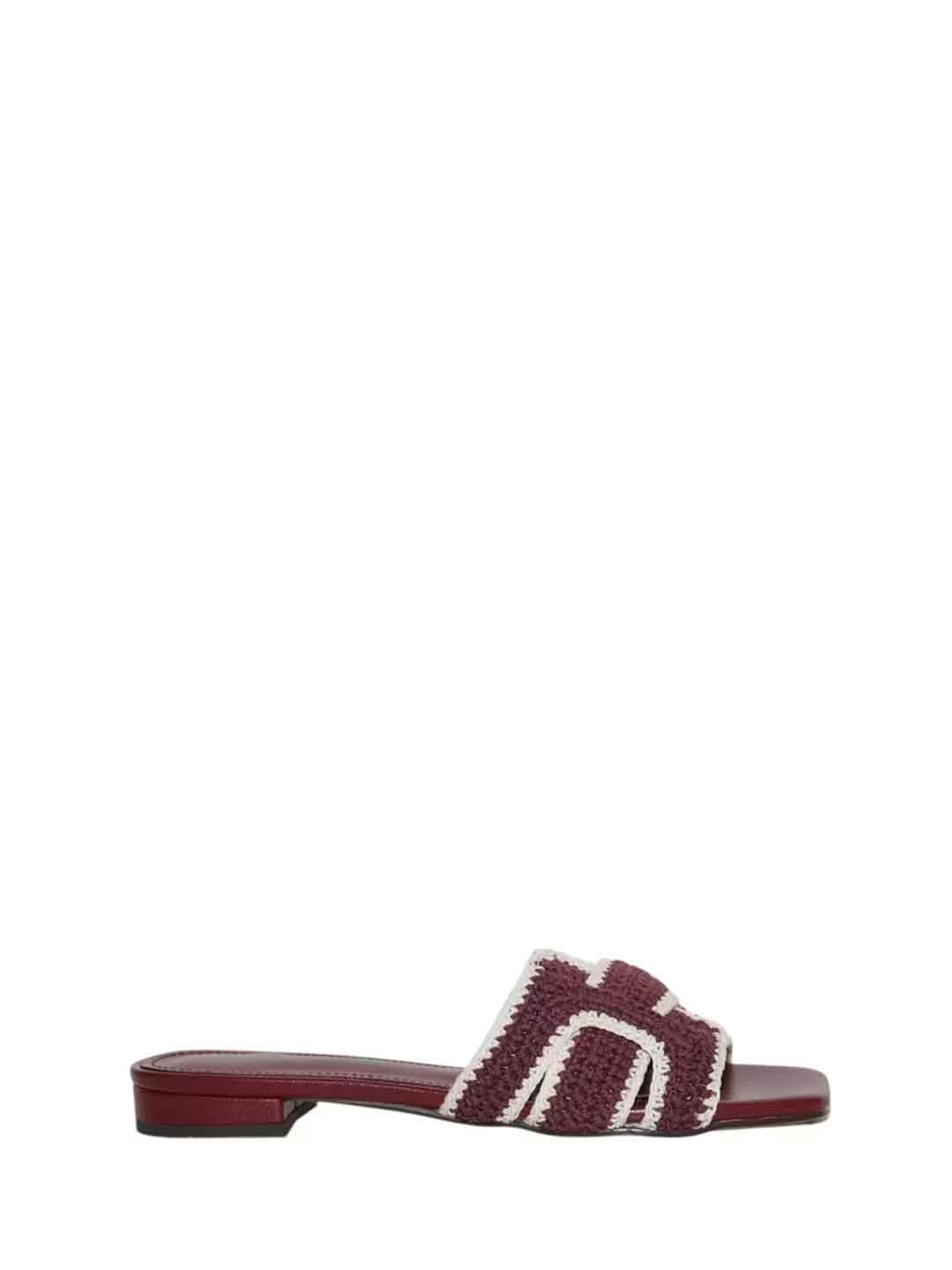 Bibi Lou Holly Flat sandali bordeaux in crochet 760Z87VK BORDEAUX BIBI LOU 