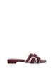 Bibi Lou Holly Flat sandali bordeaux in crochet