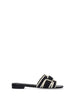 Bibi Lou Holly Flat sandali nero in crochet