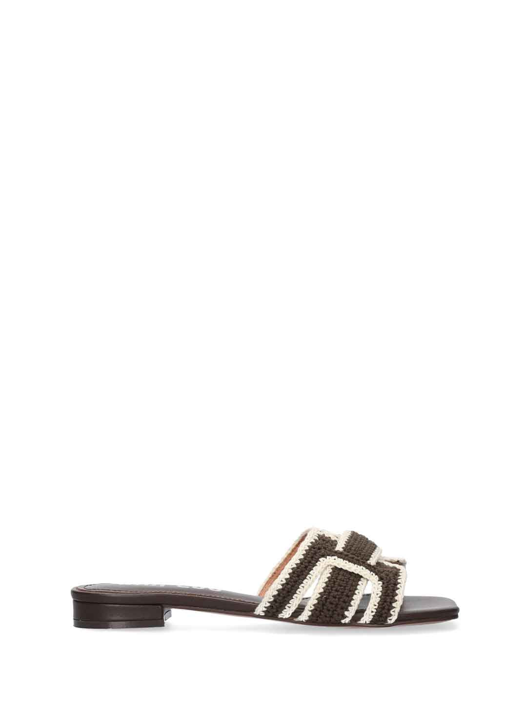 Bibi Lou Holly Flat sandali marrone in corda 760Z87VKV26 MARRONE BIBI LOU 