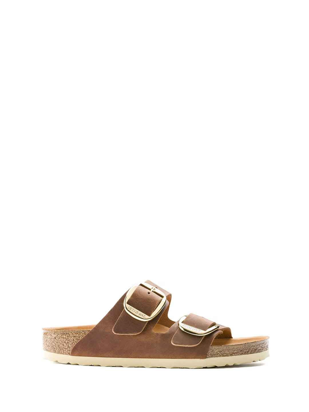 Birkenstock Arizona Big Buckle sandali cuoio con fibbia grande oro 1011073 CUOIO BIRKENSTOCK 