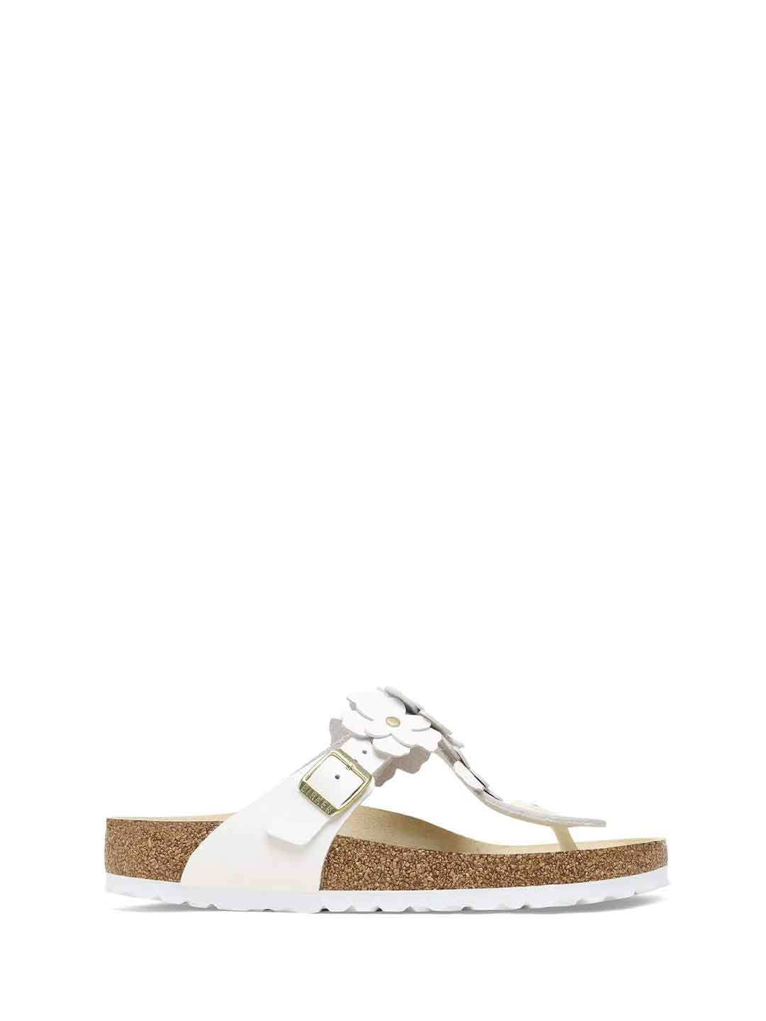 Birkenstock Gizeh Flower sandali bianco a infradito con fiori 1026686 BIANCO BIRKENSTOCK 