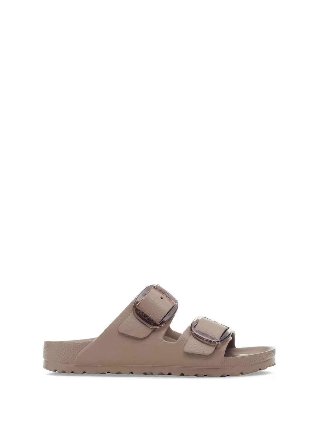 Birkenstock Arizona Big Buckle sandali beige in gomma fibbia grande 1030389 BEIGE BIRKENSTOCK 