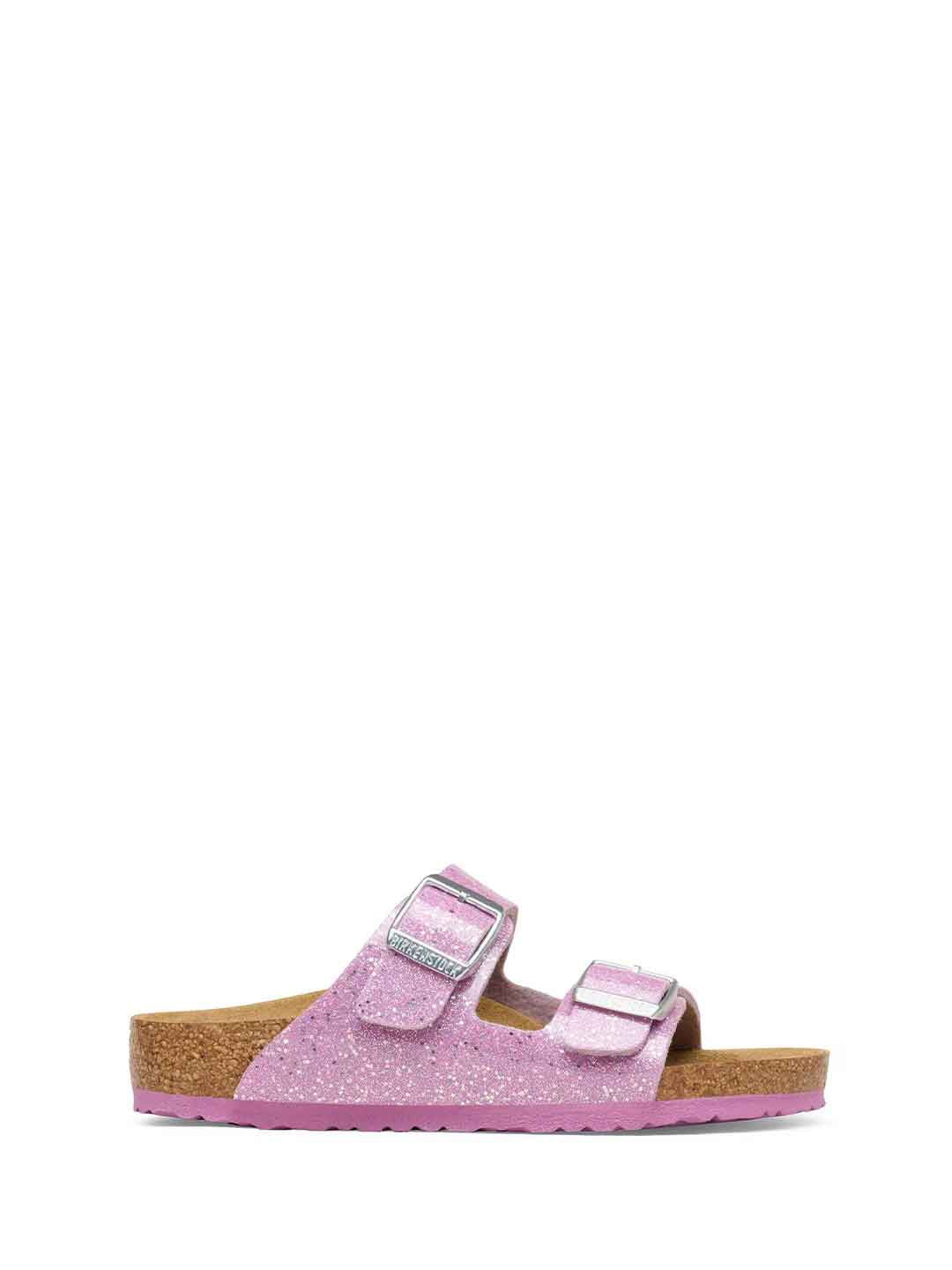 Birkenstock Arizona sandali kids rosa con glitter 26-35 1031766 ROSA BIRKENSTOCK 