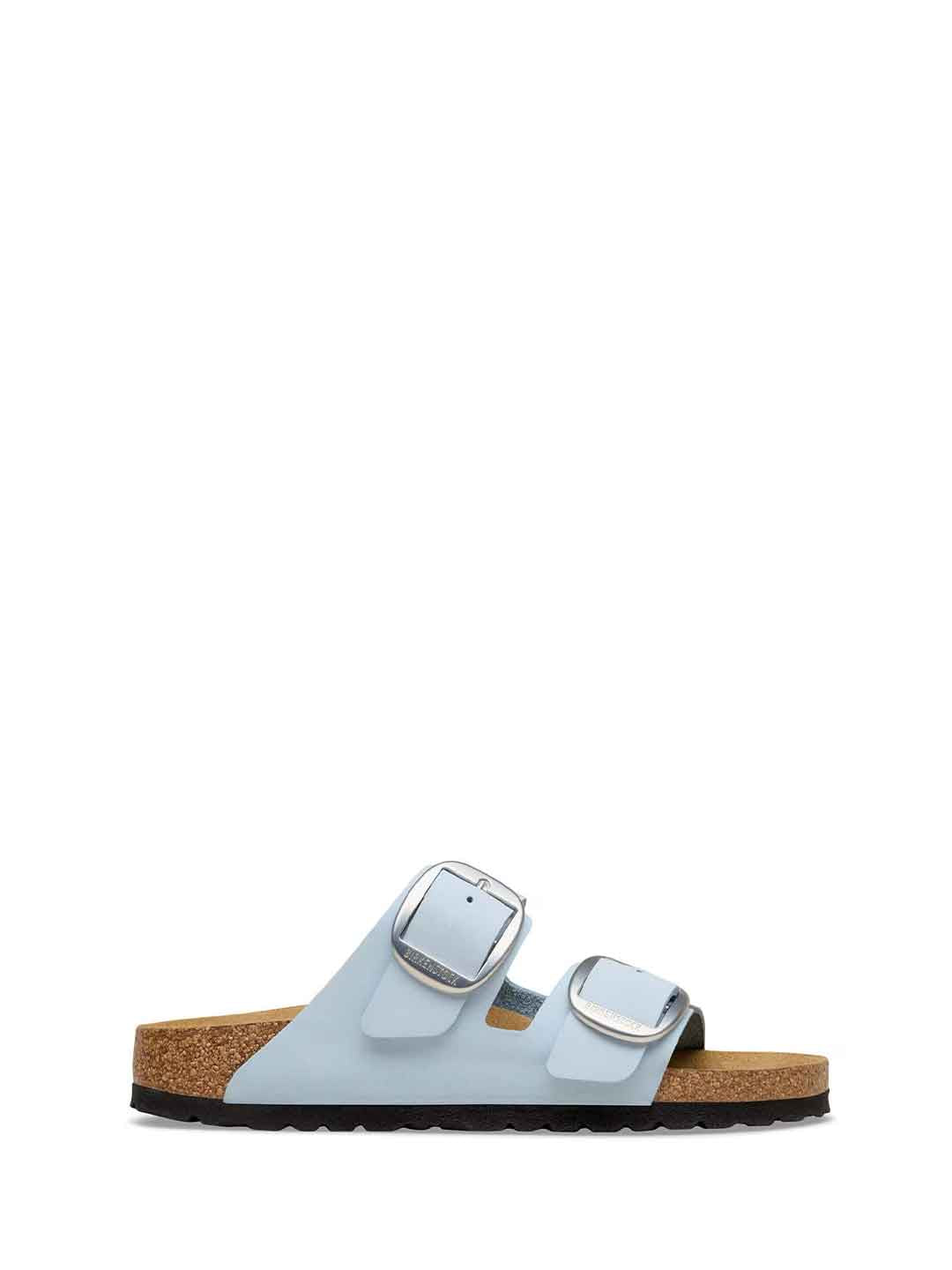 Birkenstock Arizona Big Buckle sandali azzurro con fibbia argento 1031860 AZZURRO BIRKENSTOCK 