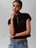 Calvin Klein t-shirt nero con zip a coste
