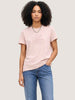 Calvin Klein t-shirt rosa con logo ricamato