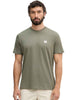 Calvin Klein t-shirt verde con logo rosso