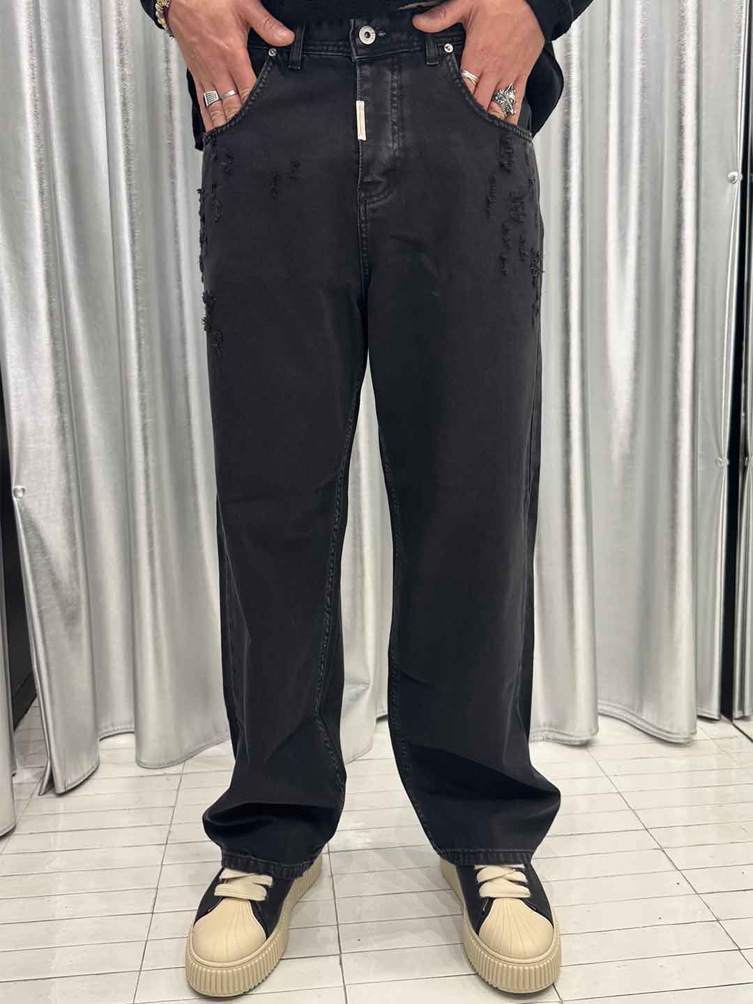 Cianotic jeans nero baggy SUPER BAGGY OLD DYE NERO CIANOTIC 