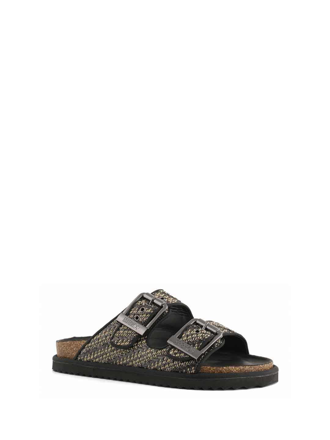 Colors Of California Slofiw sandali nero in rafia BIOW600 NERO COLORS OF CALIFORNIA 