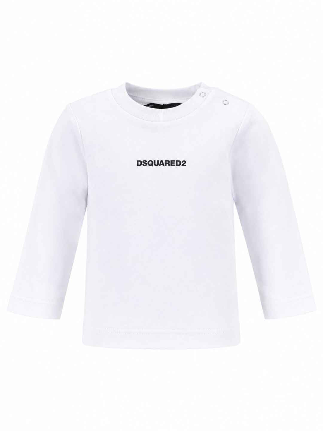 Dsquared 2 t-shirt kids bianco manica lunga DQ3108 D004G BIANCO DSQUARED 2 