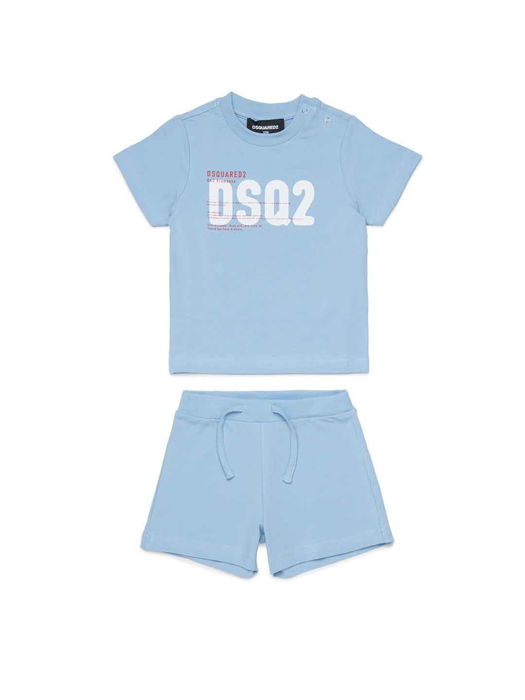Dsquared 2 coordinato kids celeste DQ3249 D008J CELESTE DSQUARED 2 