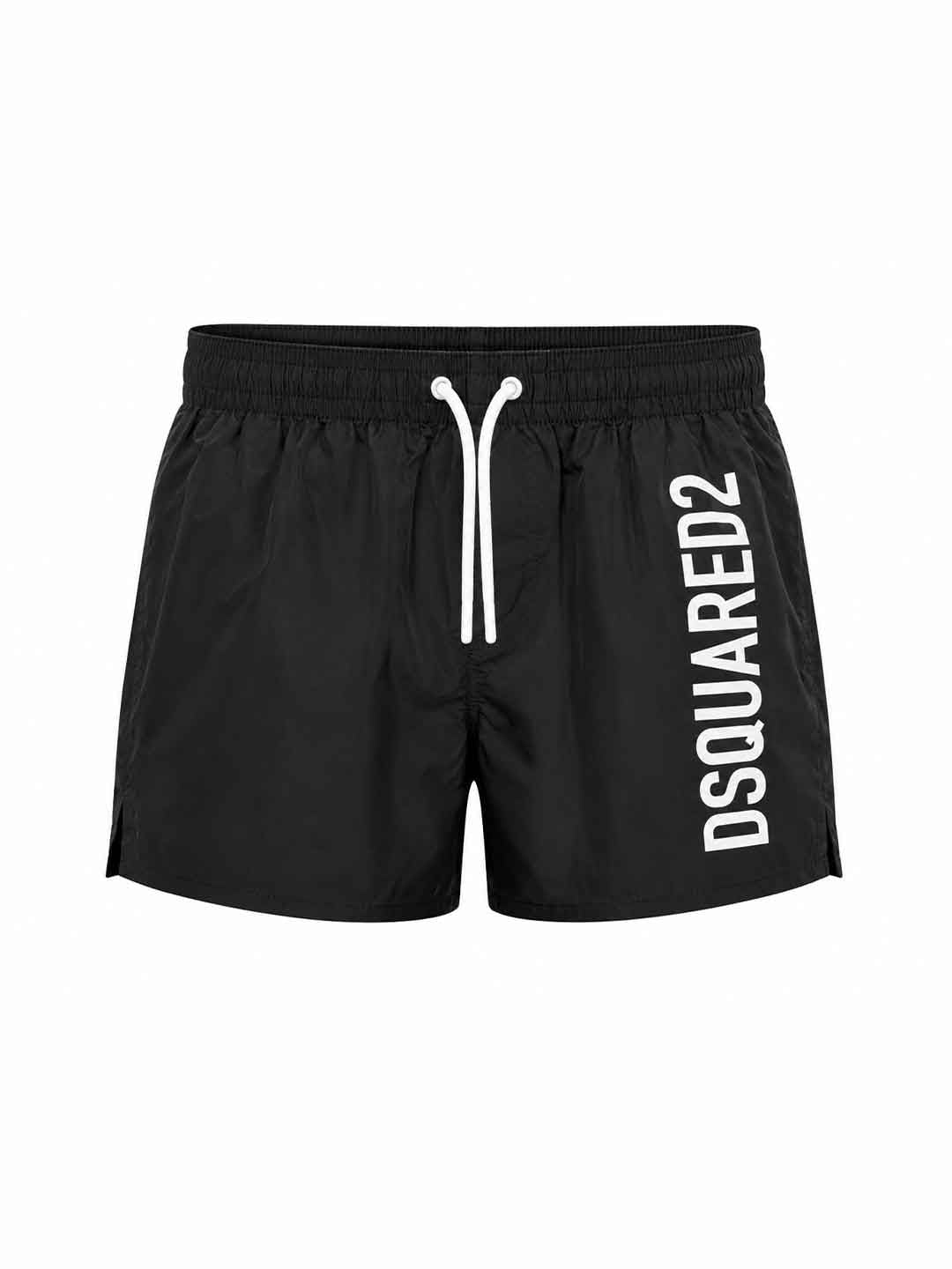 Dsquared 2 costume kids nero con logo bianco 4-16 anni DQ3293 D0AHA NERO DSQUARED 2 