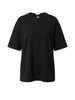 Eleh t-shirt nero con fiocco sul retro