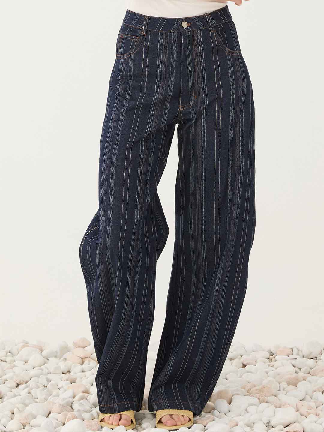 Eleh jeans blu con cuciture SS260232 BLU ELEH 