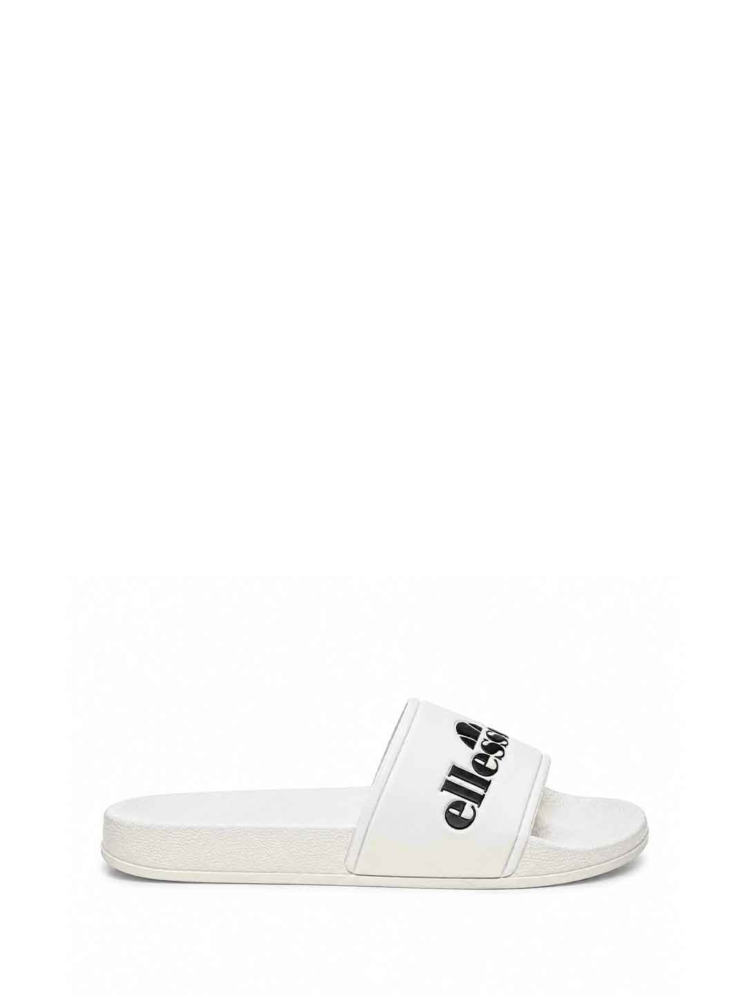 Ellesse ciabatta bianco con logo nero ADELAIDE022 BIANCO ELLESSE 