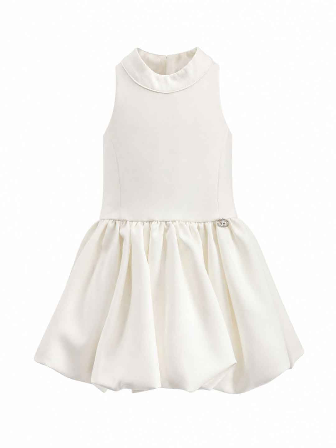 Fun & Fun abito kids bianco con fiocchi sul retro 2-8 anni FNCBDR02844 BIANCO FUN & FUN 