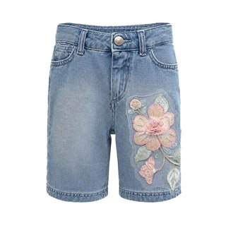 Fun & Fun bermuda kids in jeans con fiore 10-16 anni FNCJPT02812 JEANS FUN & FUN 
