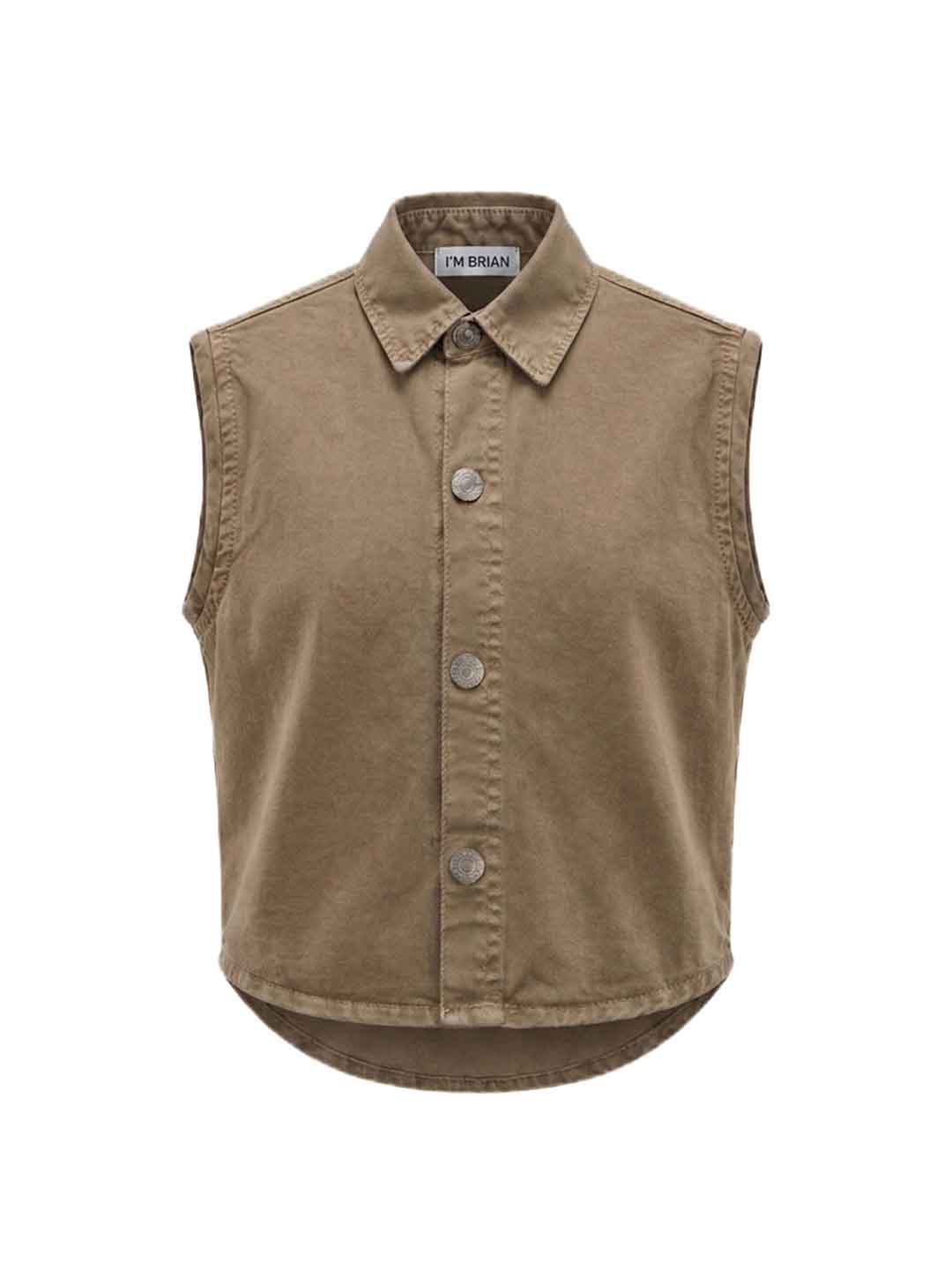 Im Brian gilet kids beige in jeans CA3654J BEIGE I'M BRIAN 