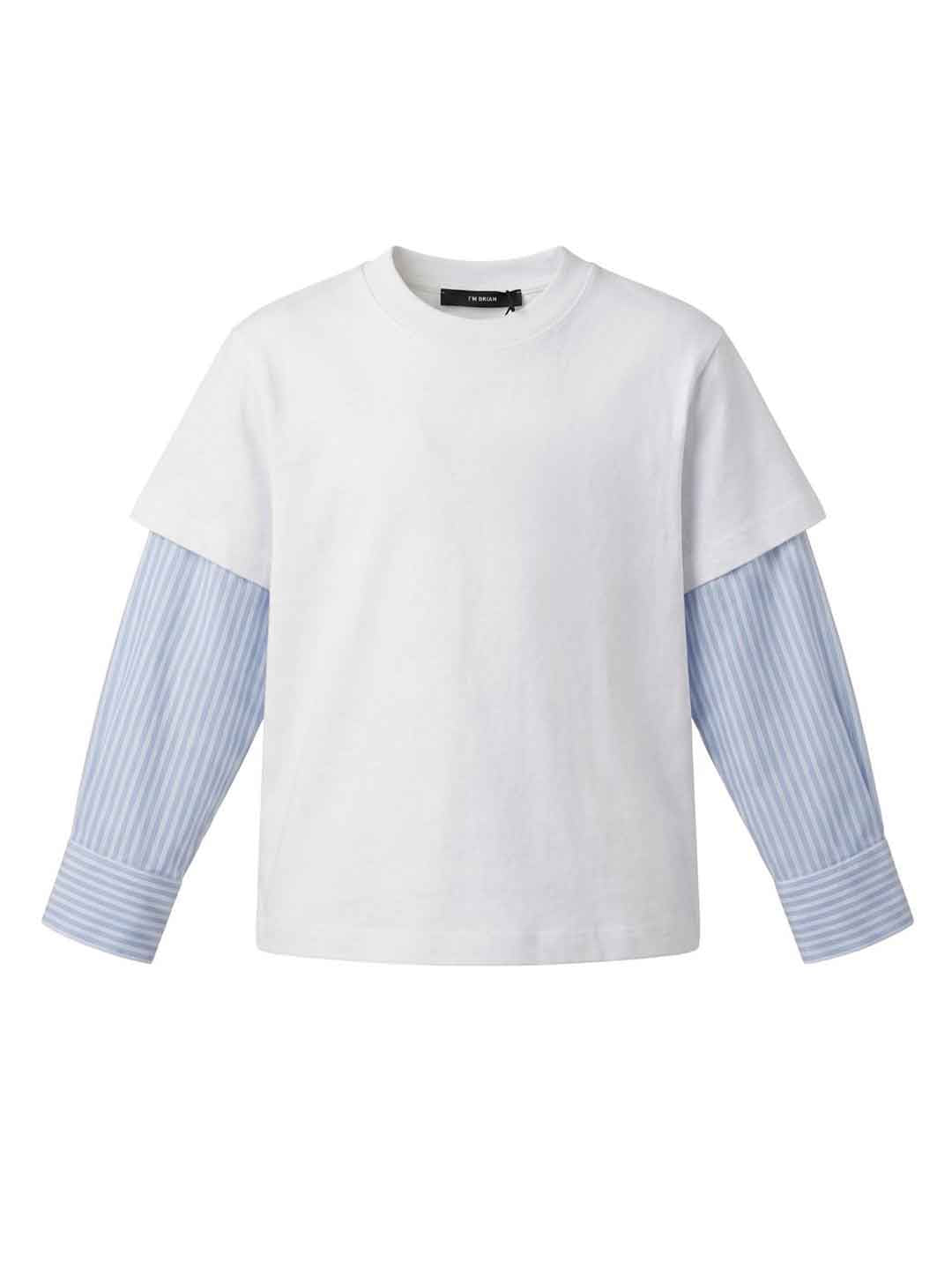 Im Brian t-shirt kids bianco manica lunga a camicia TS3739J BIANCO I'M BRIAN 
