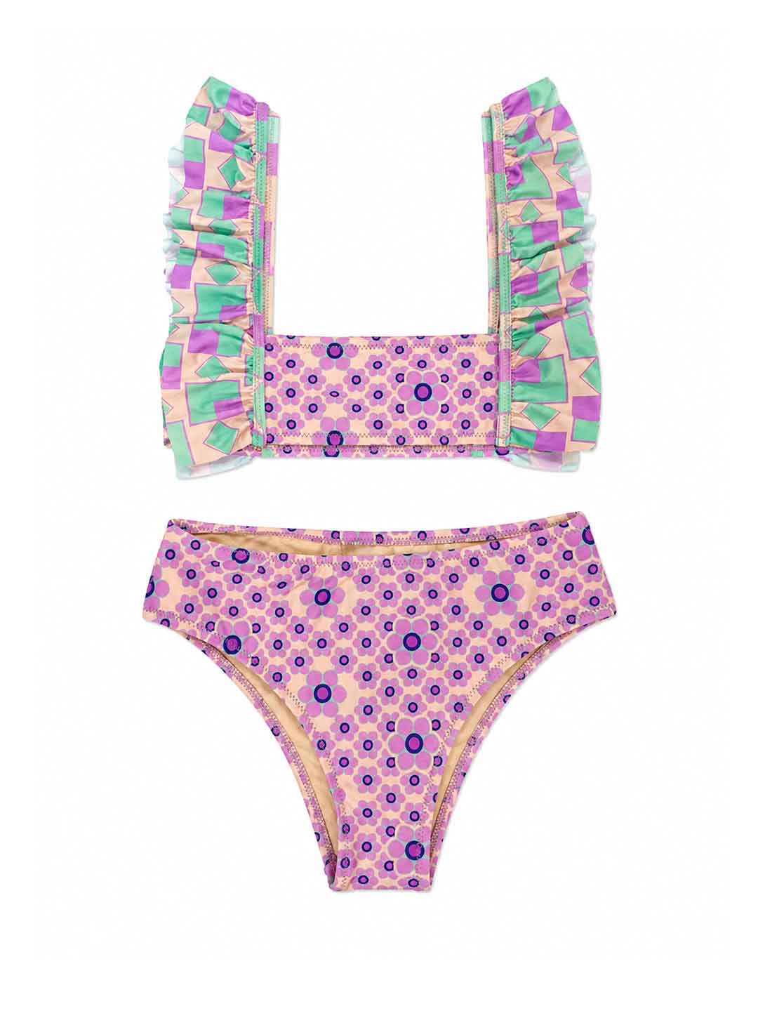 Island Coco costume kids rosa bikini a fantasia 3-14 anni ICJ03 ROSA ISLAND COCO 
