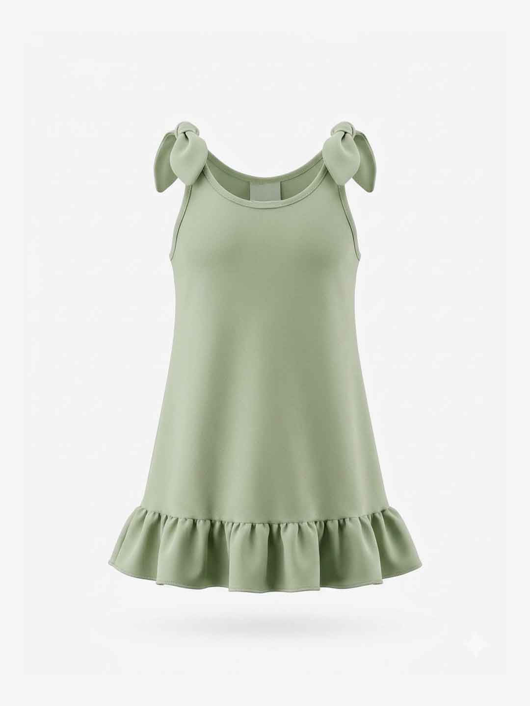 Island Coco abito kids verde con volant 9-36 mesi ICJ119 VERDE ISLAND COCO 
