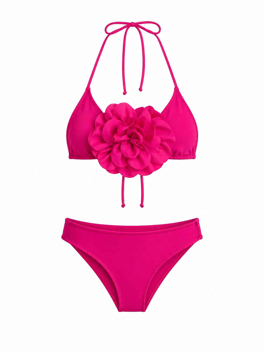 Island Coco costume kids fucsia con fiore a triangolo 3-14 anni ICJ77 FUCSIA ISLAND COCO 