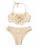 Island Coco costume kids panna con fiore a triangolo 3-14 anni