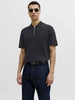 Jack & Jones polo nero con zip