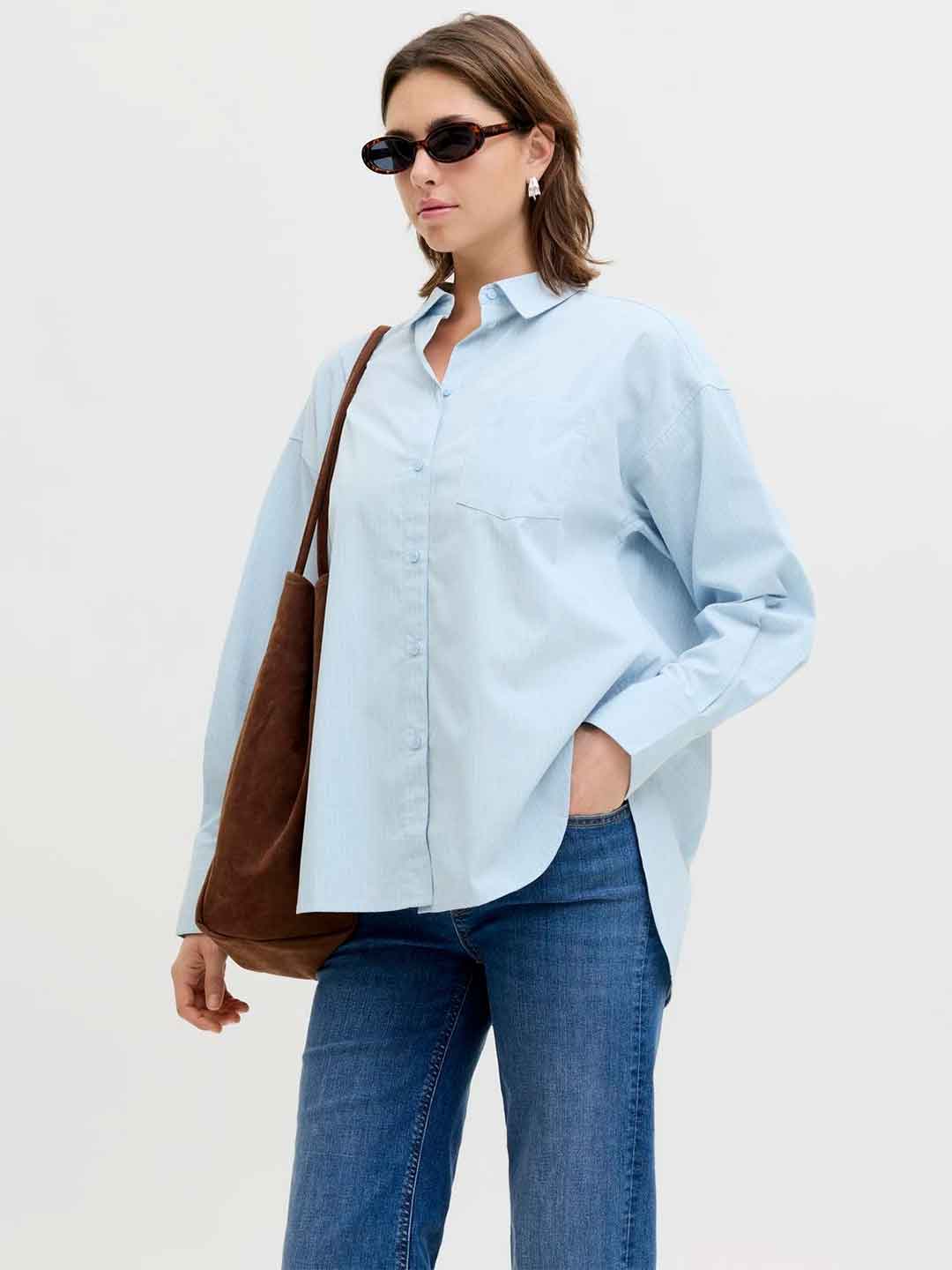 JJXX Jamie camicia celeste 12200353 CELESTE JJXX 