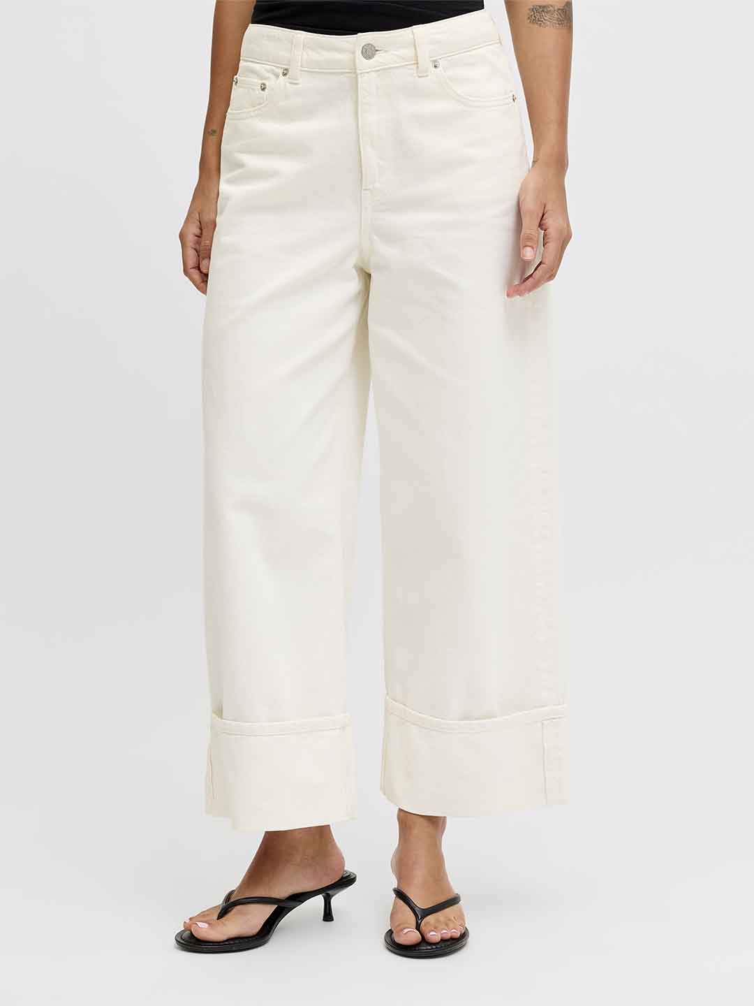 JJXX pantalone panna con piegone 12295490 PANNA JJXX 
