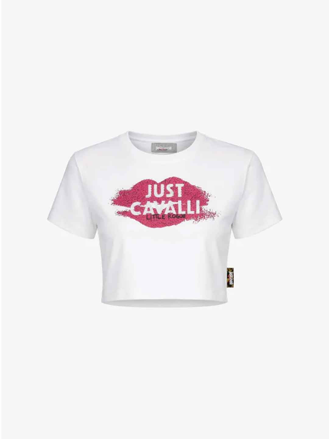 Just Cavalli t-shirt kids bianco con stampa bacio 8-14 anni 26031 BIANCO JUST CAVALLI 