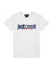 Just Cavalli t-shirt bianco con grafica blu 2-6 anni