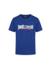 Just Cavalli t-shirt blu con grafica bianco 2-6 anni