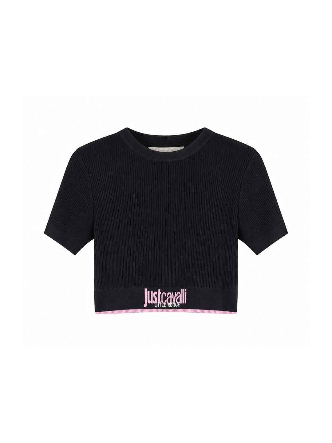 Just Cavalli t-shirt kids nero a coste 8-14 anni 26049 NERO JUST CAVALLI 