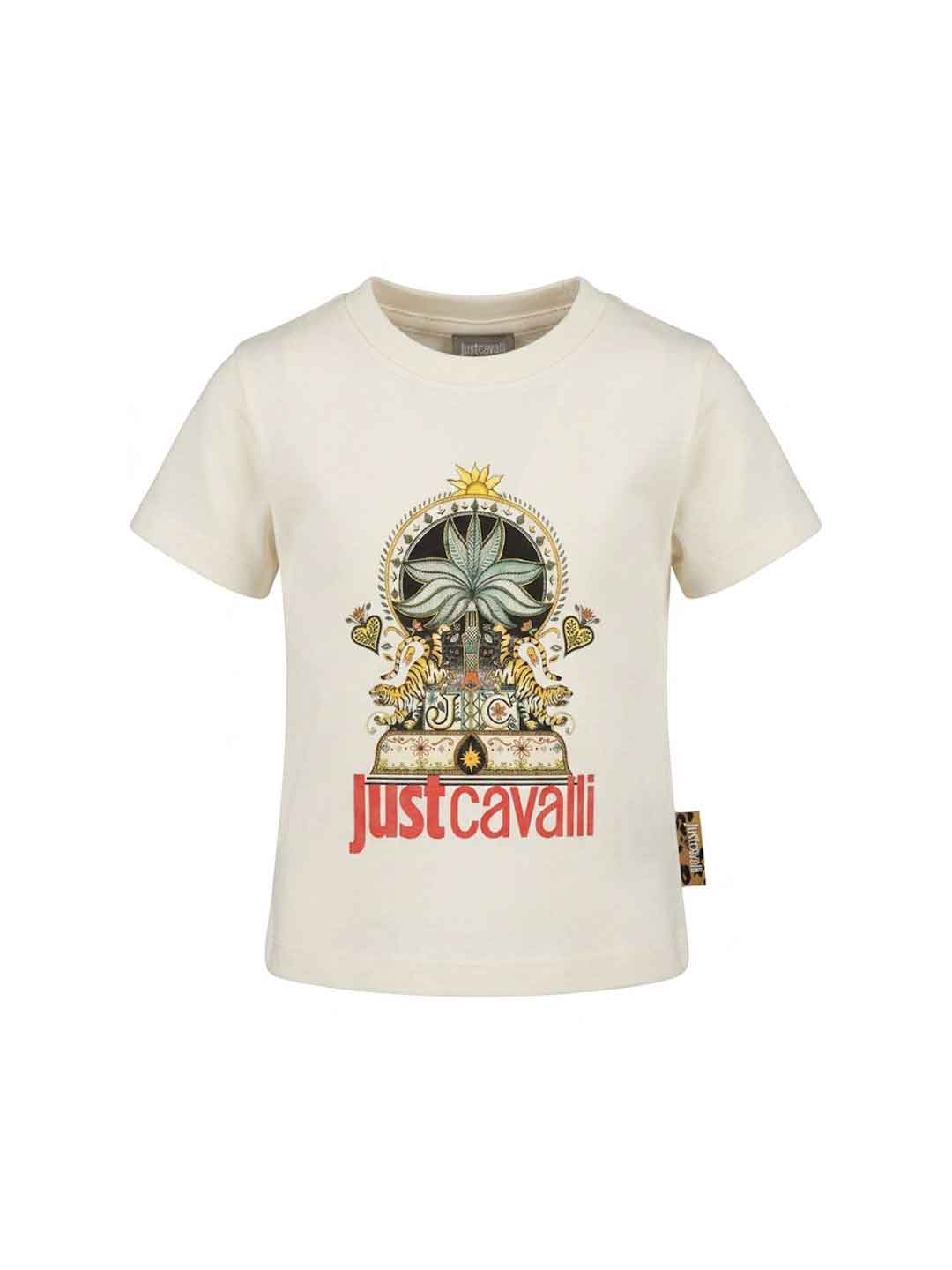 Just Cavalli t-shirt kids panna con stampa 2-6 anni 26107 PANNA JUST CAVALLI 