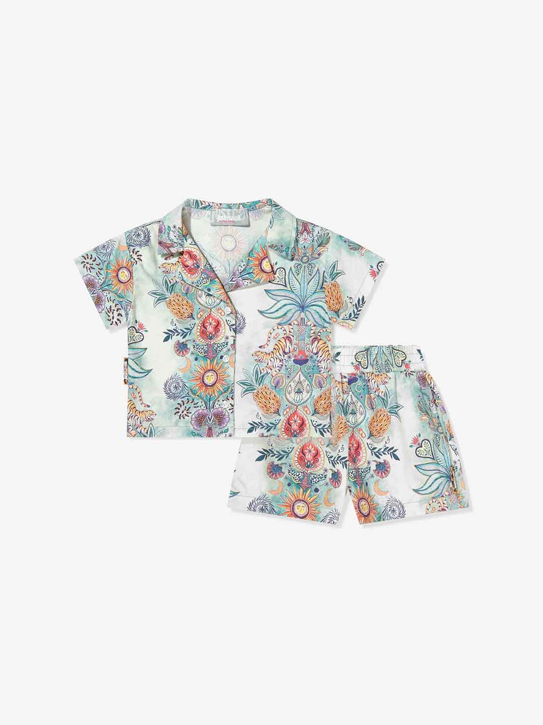 Just Cavalli coordinato kids verde a fantasia 2-6 anni 26115 VERDE JUST CAVALLI 