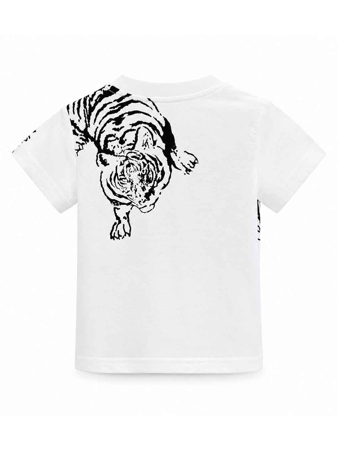 Just Cavalli t-shirt kids bianca con stampa tigre 2-6 anni 26130 BIANCO JUST CAVALLI 