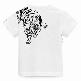 Just Cavalli t-shirt kids bianca con stampa tigre 2-6 anni 26130 BIANCO JUST CAVALLI 