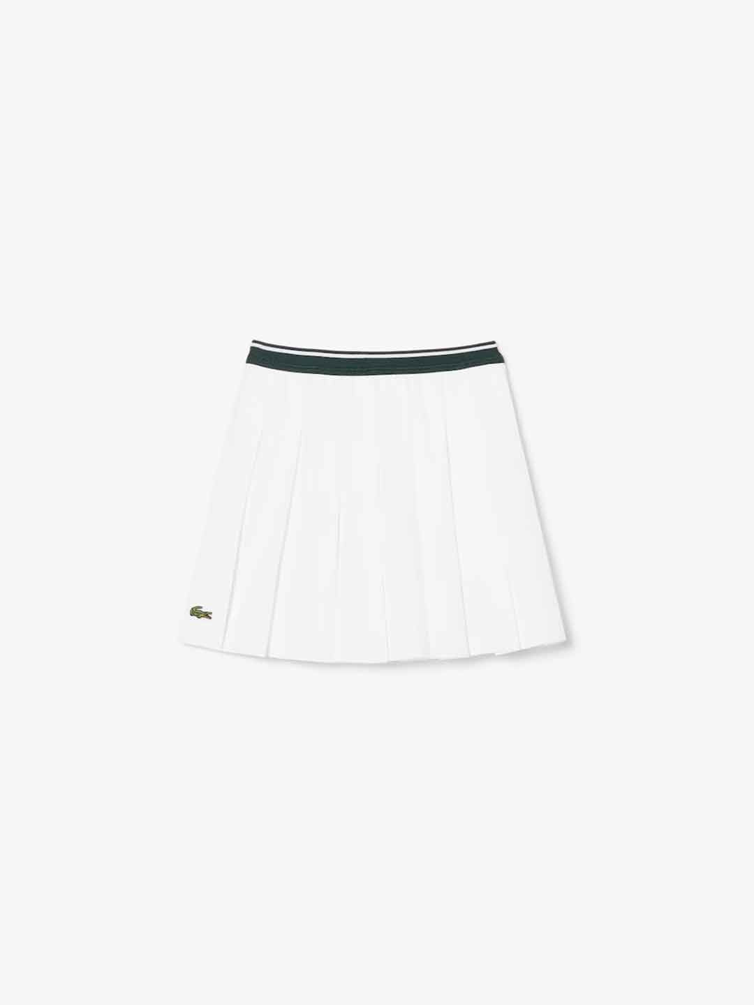 Lacoste gonna kids bianco plissettata 8-14 anni 447085 W8L BIANCO LACOSTE 
