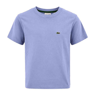 Lacoste t-shirt kids celeste con logo piccolo 10-16 anni 947025 5QD CELESTE LACOSTE 