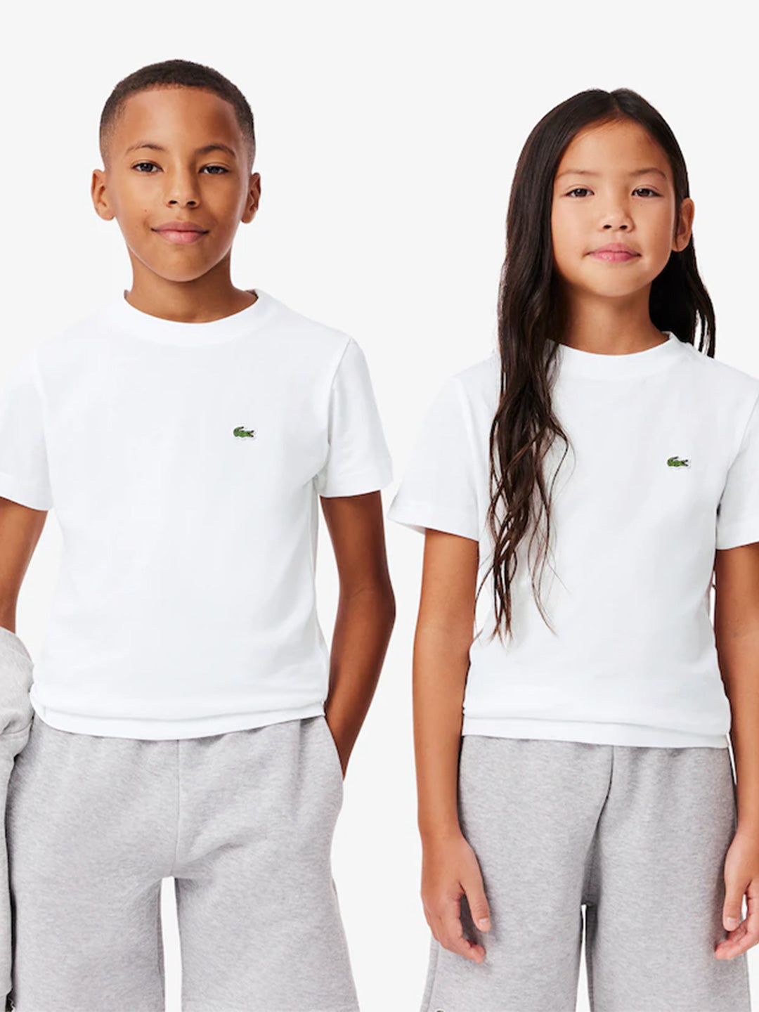 Lacoste t-shirt kids bianco con logo piccolo 8-16 anni 947025 W8L BIANCO LACOSTE 