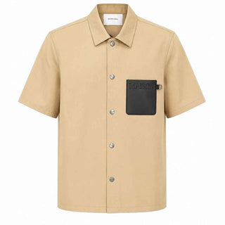 M9P camicia beige con taschino logato 491 BEIGE M9P 