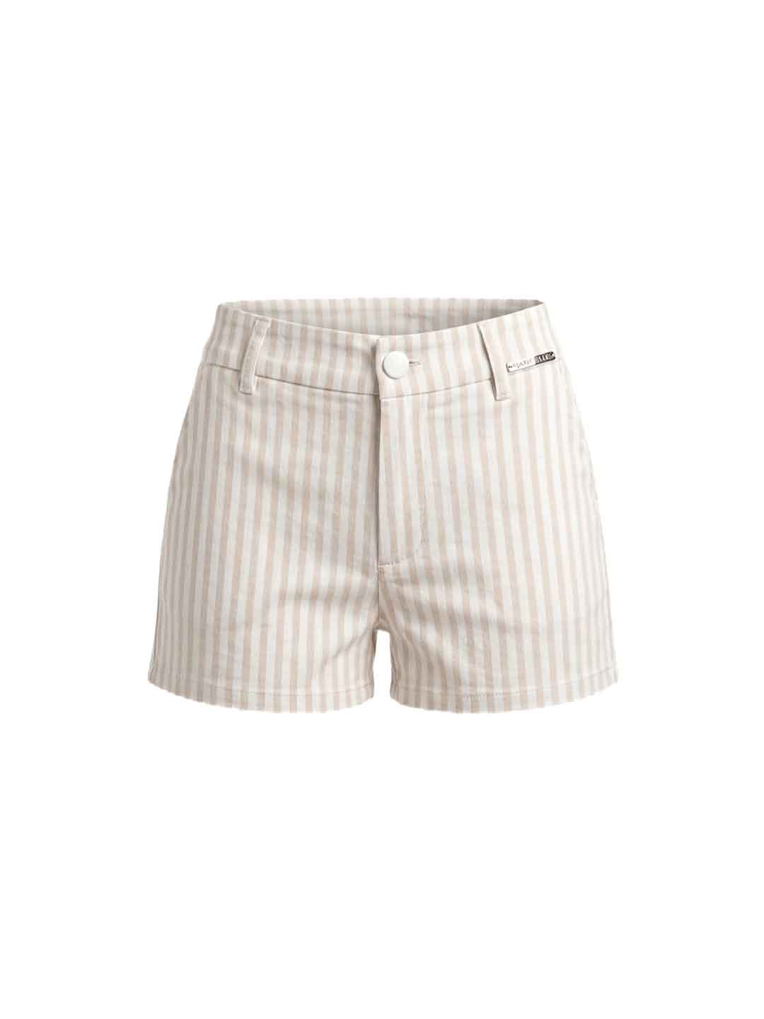 Marc Ellis shorts kids beige a righe 4-16 anni JMJSO03300 BEIGE MARC ELLIS 