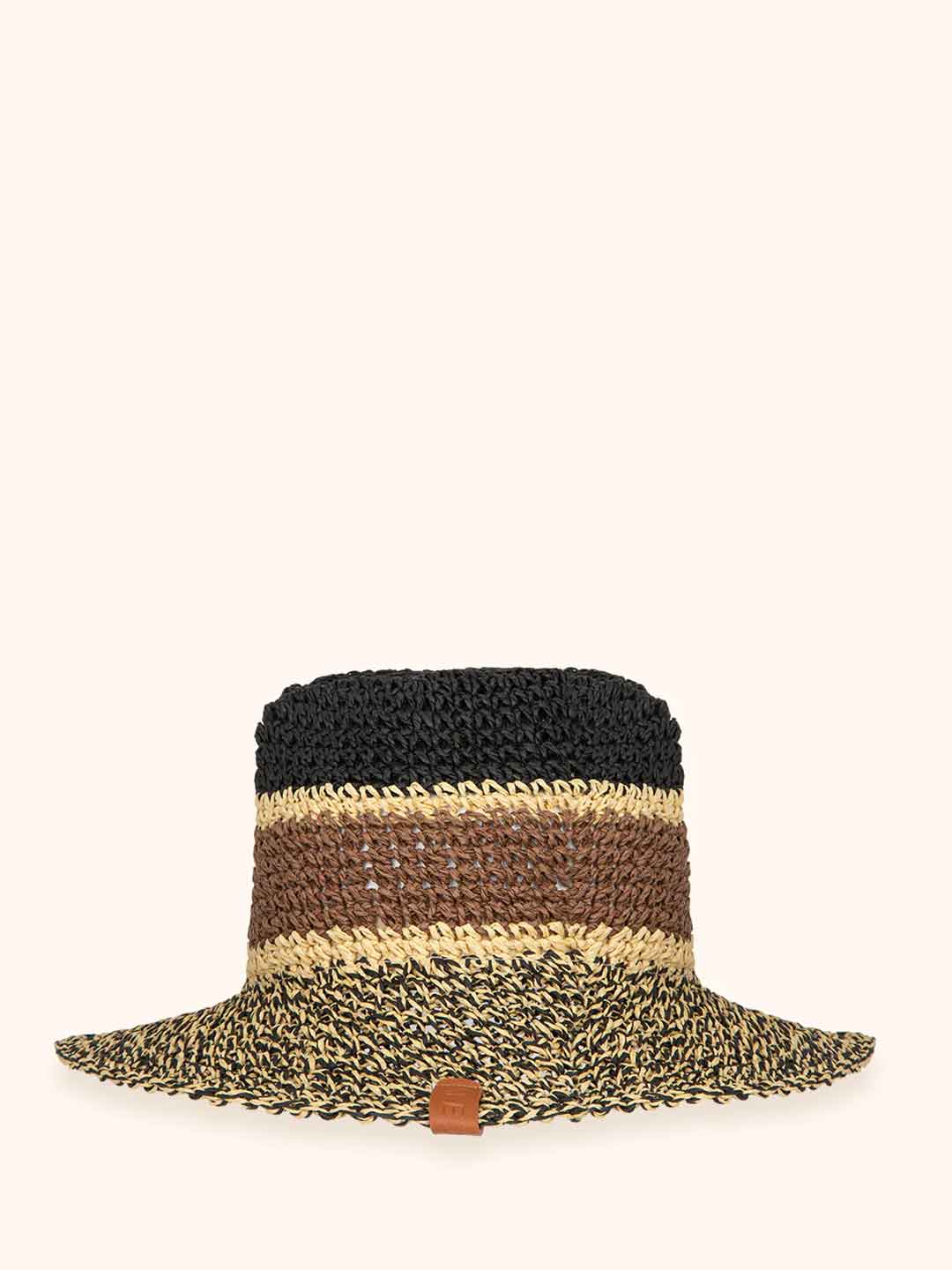 Me Fui cappello nero a righe MA26-SW0220BK NERO ME FUI 