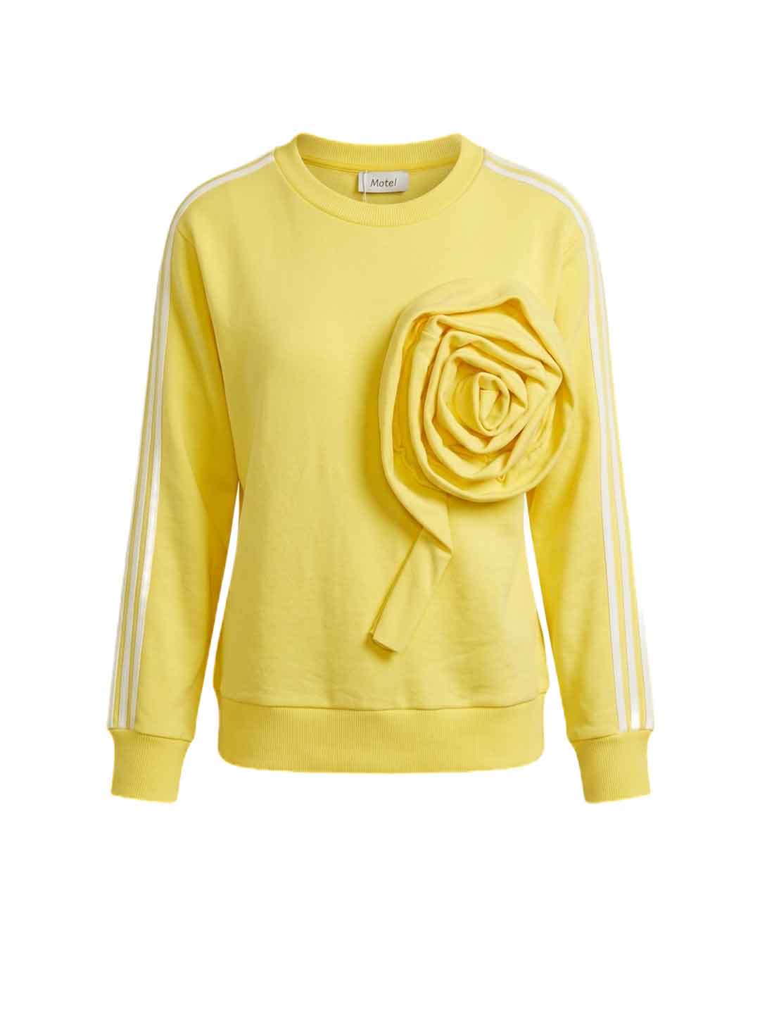 Motel felpa giallo con fiore 38724G GIALLO MOTEL 