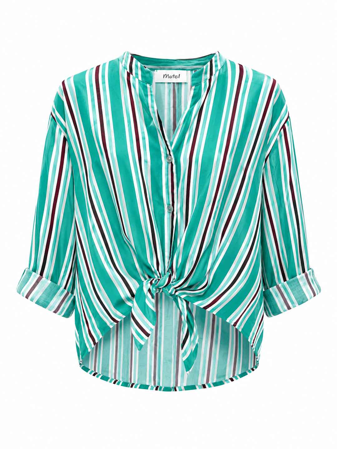 Motel camicia verde a righe IT39893G VERDE MOTEL 